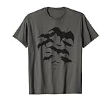 Fliegender Schwarm Fledermäuse - Halloween Bats T-Shirt
