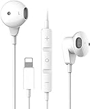 QSSTECH In-Ear Kopfhörer für iPhone, Kopfhörer HiFi-Audio Stereo, mit Mikrofon und Lautstärkeregler, kompatibel mit iPhone 7/7 Plus/8/8 Plus/X/XS Max/XR/XS/11/12 Pro Unterstützt alle iOS-Systeme