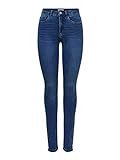 ONLY Damen Onlroyal Haigh Waist Skinny Pim504 Jeans, Medium Blue Denim, XS 34L EU