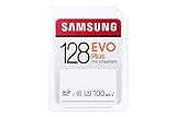 Samsung EVO Plus 128GB SDXC UHS-I U3 100MB/s Full HD & 4K UHD Speicherkarte (MB-SC128H/EU)