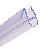 Hnnhome Dichtungsband für Duschabtrennungen, Badewannen, Duschtüren, 870 mm lang, für 4 - 6 mm dickes gerades oder gebogenes Glas mit einer Lücke bis 8 mm