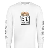 E.T Herren Symbole T-Shirt, weiß, L