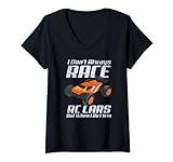 Damen RC Racing Auto Radio Fernbedienung RC Control Spielzeug Modell Autos T-Shirt mit V-Ausschnitt