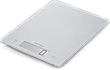 Soehnle Page Comfort 300 slim, digitale Küchenwaage, silber, Gewicht bis zu 10 kg (1-g-genau), Haushaltswaage mit Sensor-Touch, elektronische Waage inkl. Batterien, ultraflaches Desig