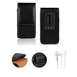 K-S-Trade Qualitativ & Innovativ Leder Gürteltasche + Kopfhörer Für OnePlus 8 Pro Seitentasche Belt Pouch Holster Handyhülle Schutz Hülle E