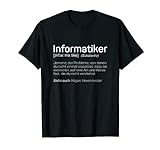 Herren Informatiker Definition - Programmierer Geschenk IT Nerd T-Shirt