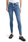 C&A Damen 5-Pocket Jeans Casual Skinny Mid Rise/Mid Waist Stretch|Baumwolle|Denim|Lycra® Jeans-blau 46 S-L-R