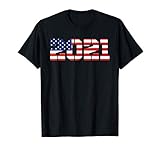 USA Flagge Amerika Party 2021 Geschenk Silvester T-Shirt