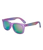 SIX Sonnenbrille für Kinder mit Glitzer-Rahmen und Nieten-Details, Linsen-Kategorie 3, UV400-Filter, verspiegelt (630-007)