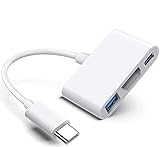 USB C Digital AV Multiport Adapter mit HDMI 4K 60Hz Ausgang & USB 3.0 Port & USB-C Schnellladeanschluss für Apple MacBook Pro M1 2016-2022 Air M1 2018-2022, iPad Pro iMac und andere USB C Geräte