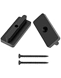 QWORK® 200 Stück WPC Clips 5 mm Terrassenclips Versteckte Abstandhalter mit Schrauben für WPC/BPC Dielen