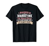 Lustiges Marketing Major Student Shirt Abschluss Geschenk College T-Shirt