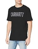Carhartt Herren Maddock Graphic Block Logo Short-Sleeve T-Shirt, Black, 2XL