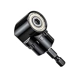 105° Winkelschrauber,Rechtwinkliger Bohrer, Rechtwinkliger Stahlwinkeltreiber, Multifunktions Winkel Bithalter mit 1/4-Zoll Magnetischen Bit Halter,Vorsatz Adapter für das Bohren des Schmalen R