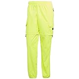 adidas Men's Utility Two-in One Pants (L, Solar Yellow)
