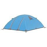 Outsunny Campingzelt für 2-3 Personen, leicht und belüftet, mit Reißverschlusstüren, inklusive Transporttasche, B