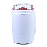YiWon 6kg Mini Waschmaschine,Tragbar Kleine Wäsche Machine,mit Dehydration Waschautomat,für Wohnheime Apartments College-Räume