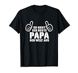 Herren Bester Papa Der Welt - Geschenk Vatertag Geschenkideen Papa T-Shirt