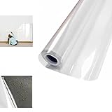 Electrostatic Absorption Wall Protective Film,Self-Adhesive Removable Clear Wall Protector,Oil Proof Waterproof Kitchen Furniture Sticker,No Glue Easy to Clean Wallpaper. (17.7 * 78.7 inch)