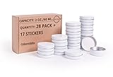 LIYAR Aluminiumdosen, 60 g, Schraubverschluss, rund, Vorratsdosen mit Deckel für Lippenbalsam, Kosmetik, Salben oder Kerzen, weiß (18 Stück)