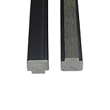 HOME DELUXE - 1x Nutleiste CALLANUT - für WPC Sichtschutzzaun Callado - je 2 Stück, Maße: 92 x 3 x 2,2 cm I Blickschutz Windschutz S