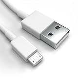 Micro-USB Ladekabel für Samsung Galaxy S5 Neo Weiß 1 m Handy Schnellladekabel Datenkabel