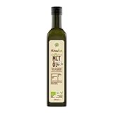 MCT Kokos Öl Bio 500ml | Hochwertiges MCT Öl aus 100% Kokosöl | in Bio-Qualität | ideal für eine kohlenhydratarme und ketogene Ernährung | vom Achterhof