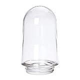 Ersatzglas Lampenschirm klar Gewindeglas Struktur Ø100mm / Gewinde 84,5mm 60W Glas Außen