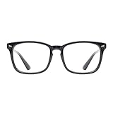 TIJN Blaulichtfilter Brillen Anti blaulicht Damen Herren Brillen ohne sehstärke Computer Brillen Gaming Brillen für PC Handy und Fernseher…