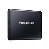 Tragbarer externer Festkörper-Drive-SSD-Externe Festplatte für PC-Laptop Mac Windows Linux Android Gaming PS4 PS5 Xbox One Smart TV,Schwarz,1 TB