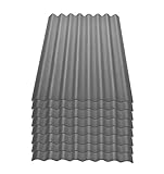 Onduline Easyline Dachplatte Wandplatte Bitumenwellplatten Wellplatte 8x0,76m² - grau