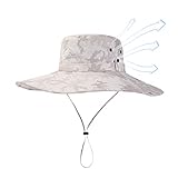 dongguan Eimer Hüte für Herren, verstellbarer Eimer Hut für Herren für Outdoor-Aktivitäten im Sommer, Sonnenschutz UPF50+ - Atmungsaktive Sonnenhüte zum Angeln