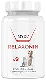 Relaxonin | Zusatzfutter für mehr innere Ausgeglichenheit bei Hund und Katze | pflanzliches Mittel | 60 Presslinge