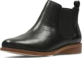 Clarks Damen Taylor Shine Chelsea Boots, Schwarz Black Leather, 37.5 EU