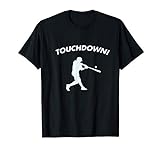 Funny Sports Gift For Women | TOUCHDOWN! Football Baseball T-Shirt