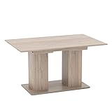 Vicco Esstisch DIX 90 x 140cm - 180 cm Esszimmertisch ausziehbar Küche Tisch (Sonoma Eiche)