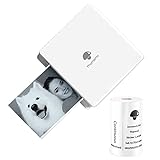 Phomemo M02 Bluetooth-Drucker Thermotaschen-Drucker Sofortiger Fotodrucker Tragbarer Empfangsdrucker, kompatibel mit Android iPhone iPad, für Journal, Reisen, Kinder DIY, Weiß
