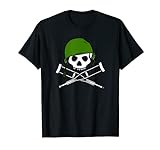 Jackass Military Helmet Skull & Crossbones Logo T-Shirt