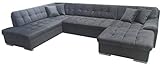 Wohnlandschaft Sofa Couch Polstersofa Brest 210x 323x157 cm | Löhne Möbeldiscount (Grau)