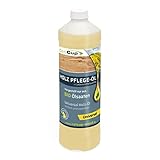 UNIVERSAL BIO Holzöl farblos (1L) - Vielseitiges Holzpflegeöl für Innen & Aussen - Geruchloses Möbelöl in Lebensmittelqualität - 100% natürliches Holz Öl aus Deutschland (V1)