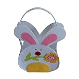 Easter Non-Woven Bunny Bags, Cute Rabbit Shaped Candy Toy Storage Bag, 1Pcs Easter Eggs Tote Felt Gift Pouch,
