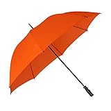 VON LILIENFELD Regenschirm Partnerschirm Schirmdurchmessser 125 cm Golfschirm Gross XXL Stabil Julian orange