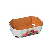300 Bio Beerenobstschalen Beerenschalen Früchteschalen Wellpappe 18x11x5,5cm für 500g - Inkl. VerpG in D