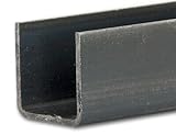 U-Profil U-Stahl Stahl schwarz Länge 1000mm 30x30x3mm rundkantig