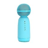Tyfanag Bluetooth-musikalisches Mikrofon drahtloser Mikrofon Pro-Lautsprecher Handheld-Mikrofilter Singing Recorder Mic (Color : Blue)