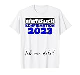 Konfirmation 2023 Gästebuch Evangelisch Deko Mädchen Jungen T-Shirt