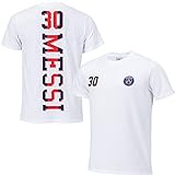 Paris Saint-Germain T-Shirt Lionel Messi PSG, offizielle Kollektion,10 Jahre,Weiß