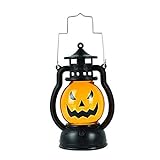 Halloween Kürbislampe Tragbare Geister Dekorative Laterne Retro Halloween Ornamente Stil2 für Innen- und Außenbereich