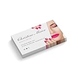 Personalisierte Visitenkarten | Beauty Artist | 1-seitig | Querformat | pink | Menge + Farbe zur Auswahl | selbst gestalten | hochwertig | 350 g | Massage | Nail Studio | Kosmetik (1000 Stück)