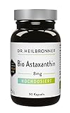 Dr. Heilbronner Bio Astaxanthin 8mg - hochdosiert - 90 Kapseln in der Glasflasche - Vegan
